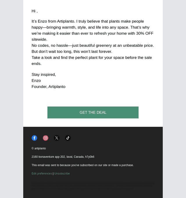 A Note from Enzo 🌿