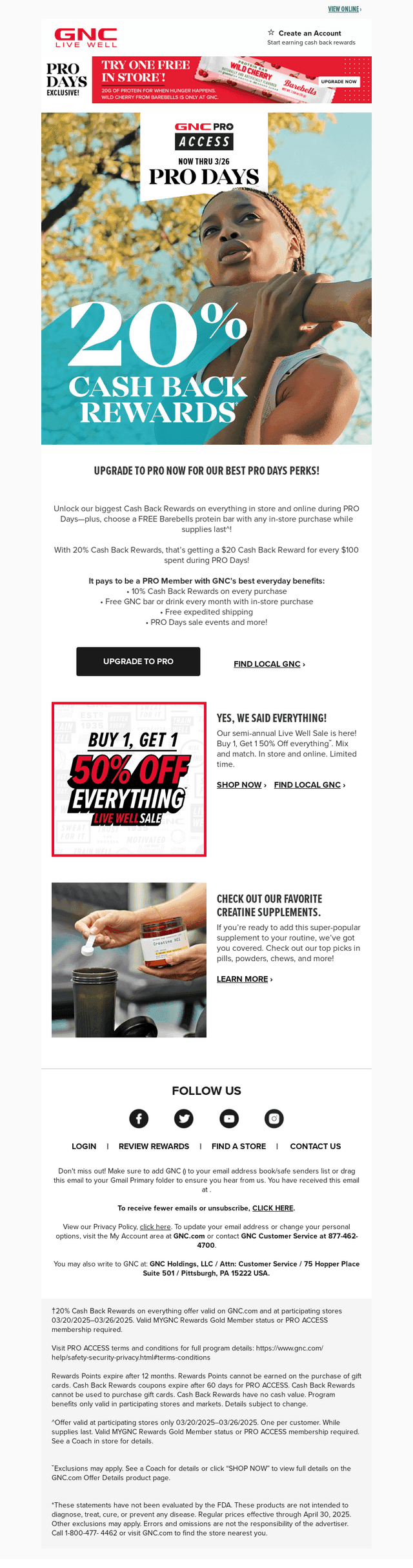 GNC email from Sun, Mar 23, 2025
