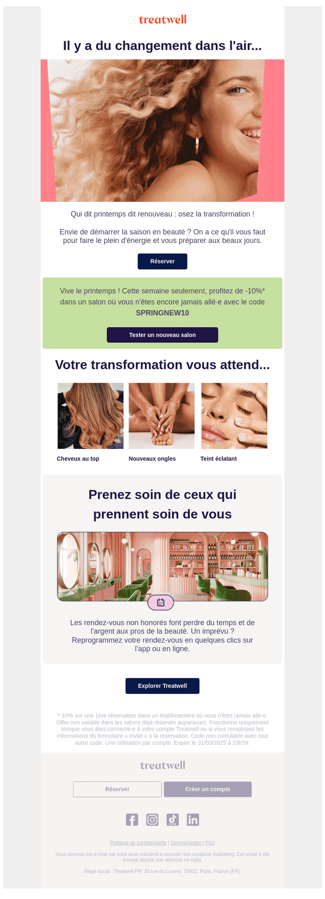 Mode printemps activé
