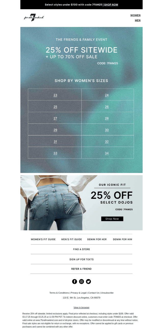 25% Off Your Perfect Fit.