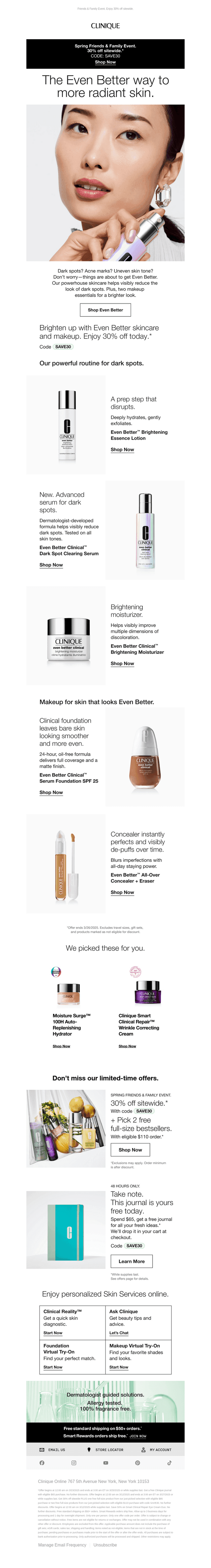 Clinical solutions for dark spots 🔆