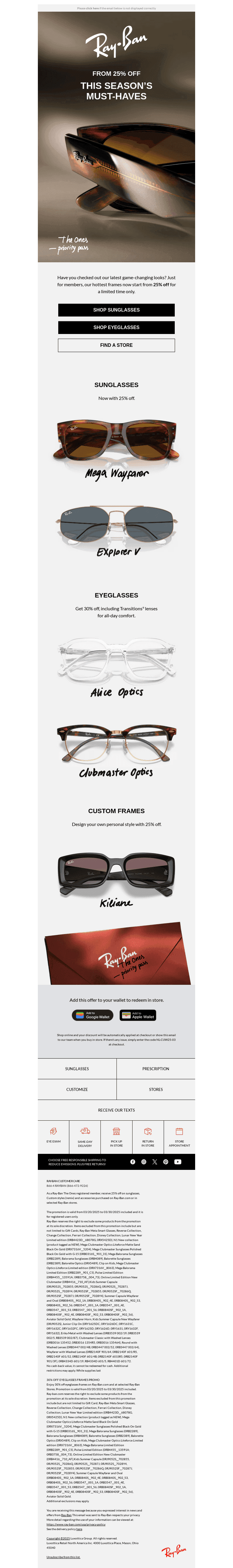 This season’s top picks: 25% off