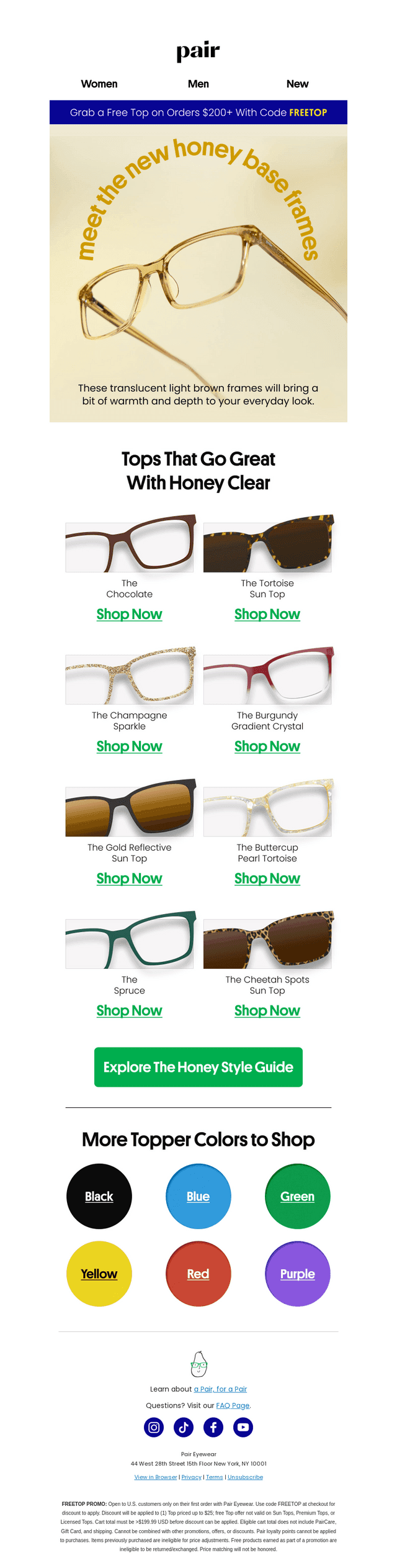 The Honey Clear Style Guide⭐