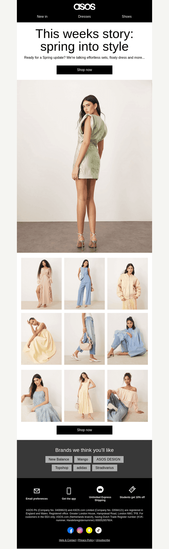 This weeks story: spring into style