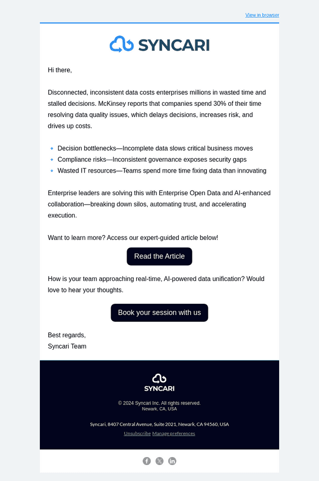 The Unseen Cost of Disconnected Data