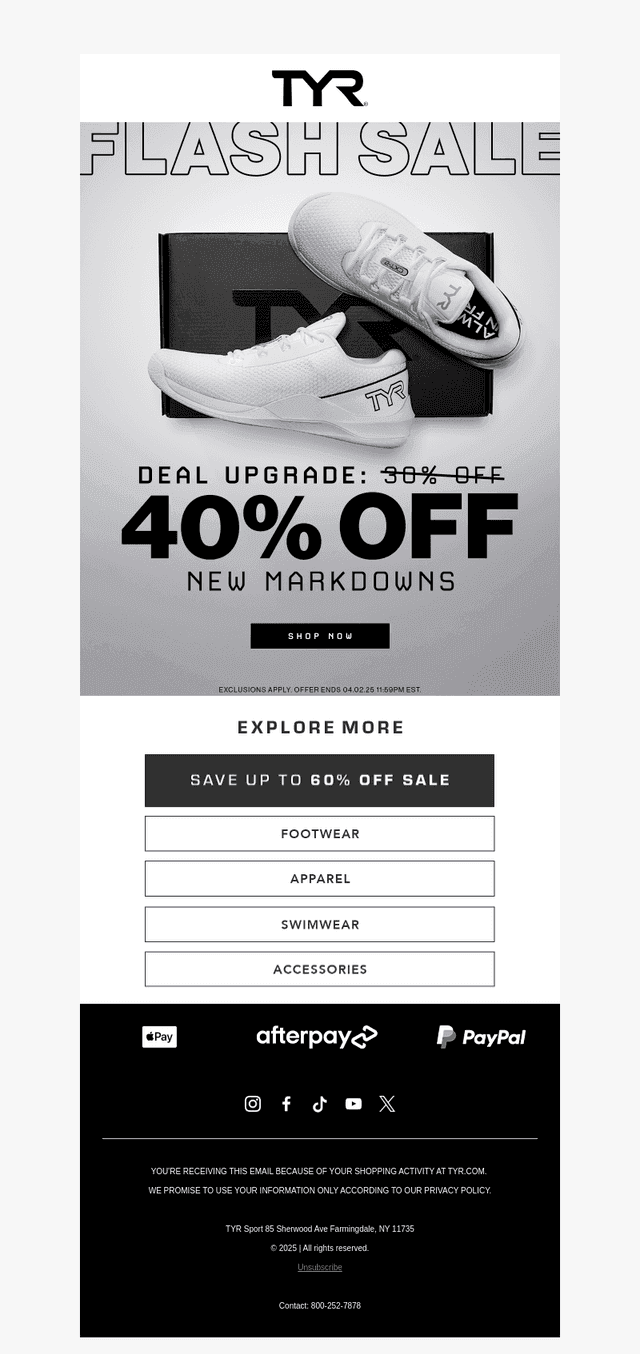 Flash Sale - Get 40% Off New Markdowns!
