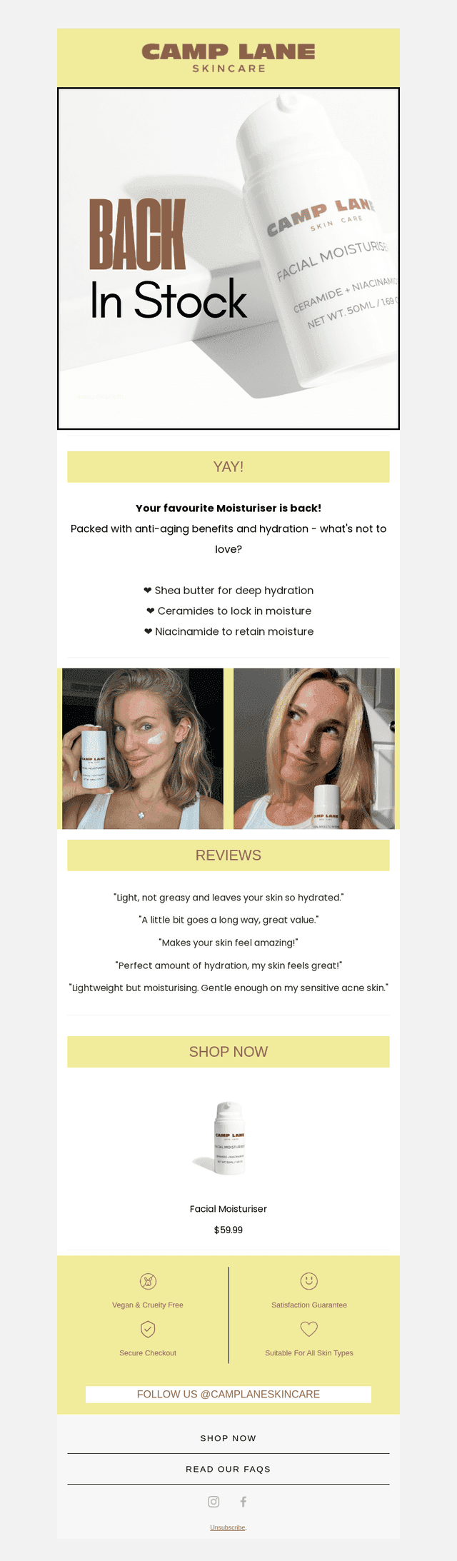 Your Favourite Moisturiser Returns!