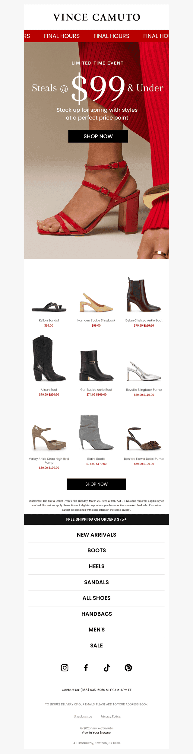 LAST CHANCE: $99 & Under Steals