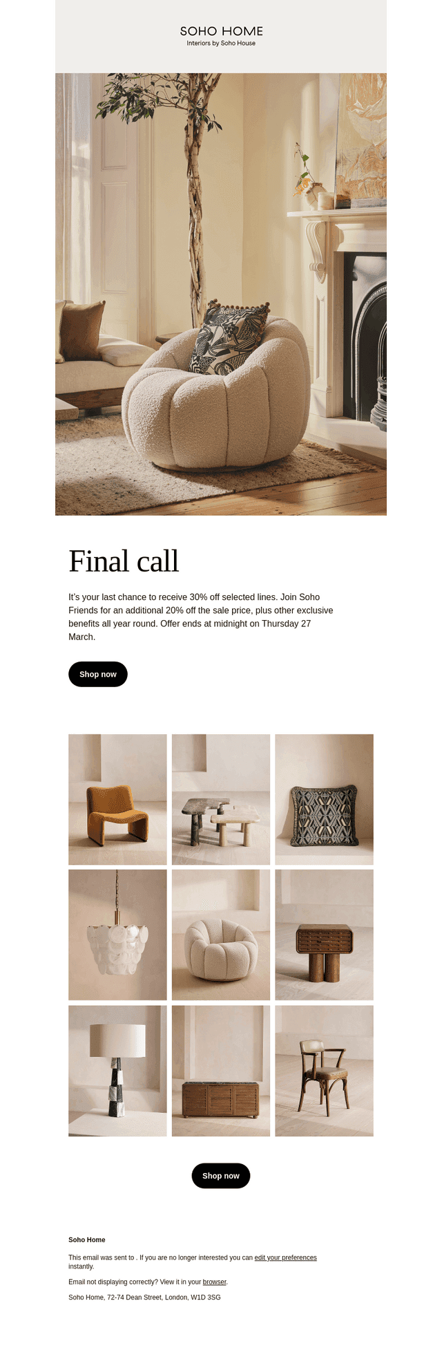 Ends soon: 30% off