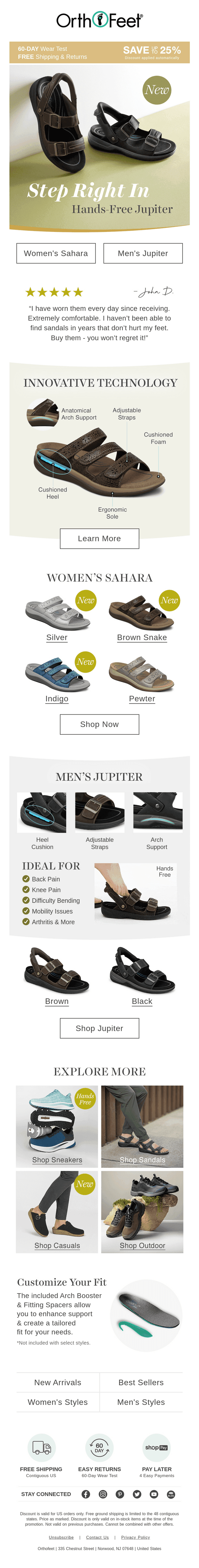 NEW Supportive Slip-on Sandals