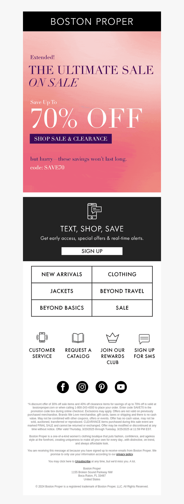 Now EXTENDED! Up to 70% Off​