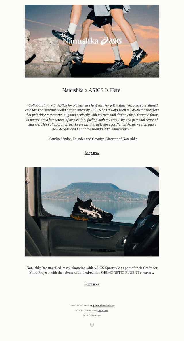 Nanushka x ASICS Is Here
