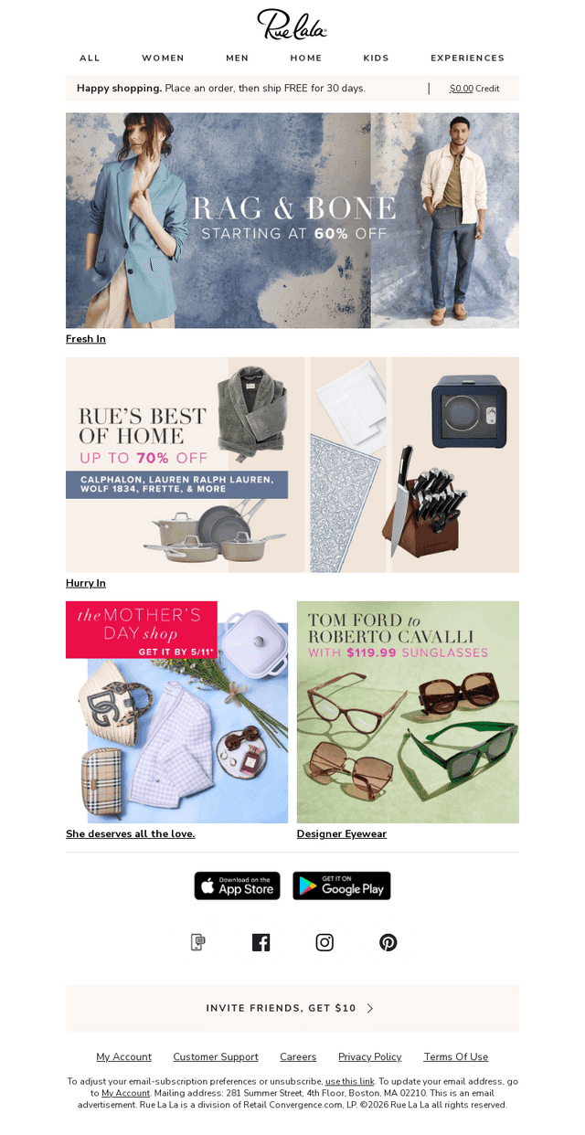 rag & bone / Starting at 60% Off / Fresh In