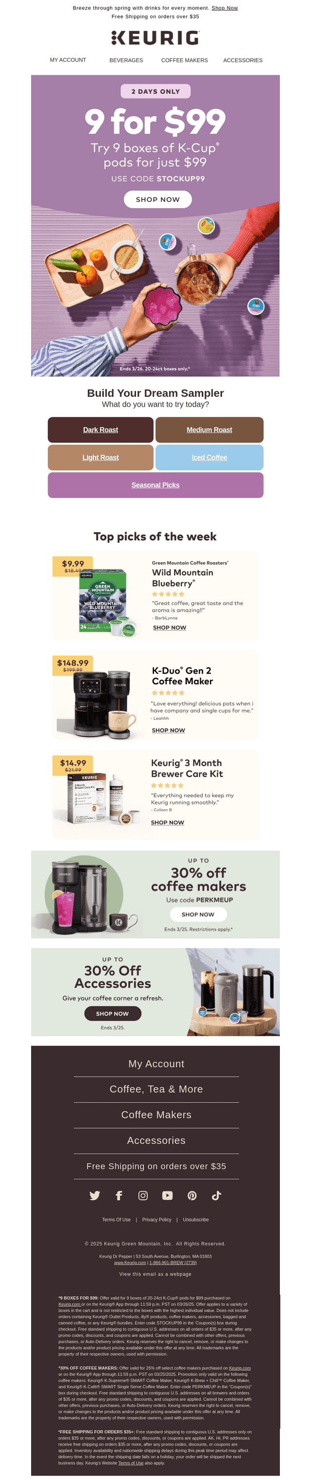 Stock up and save with 9 boxes for $99 🌼