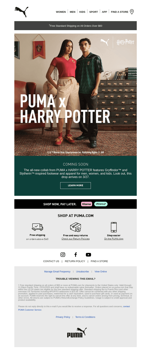 PUMA x HARRY POTTER Is Coming Soon