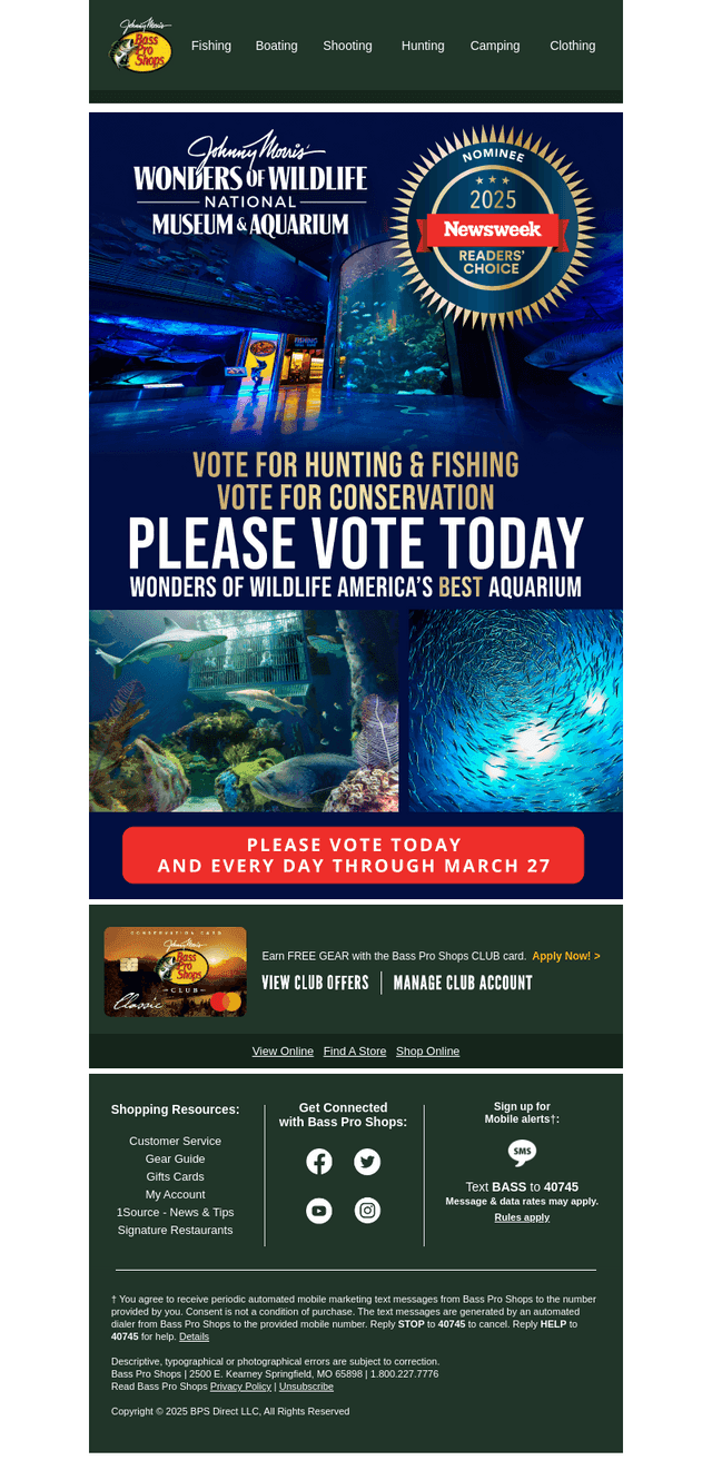 Please Cast Your Vote For Conservation!