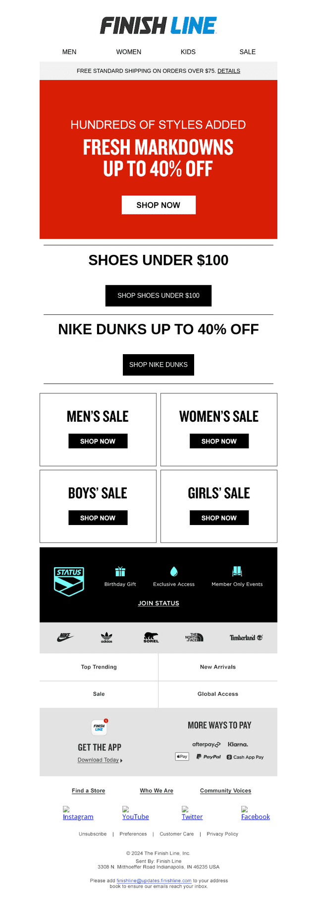 Save big this spring with 40% off Nike Dunks & more