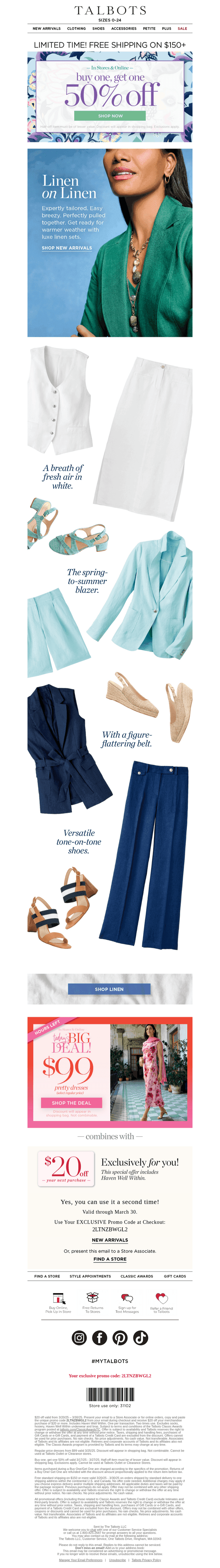 Today’s BIG DEAL—$99 Spring DRESSES