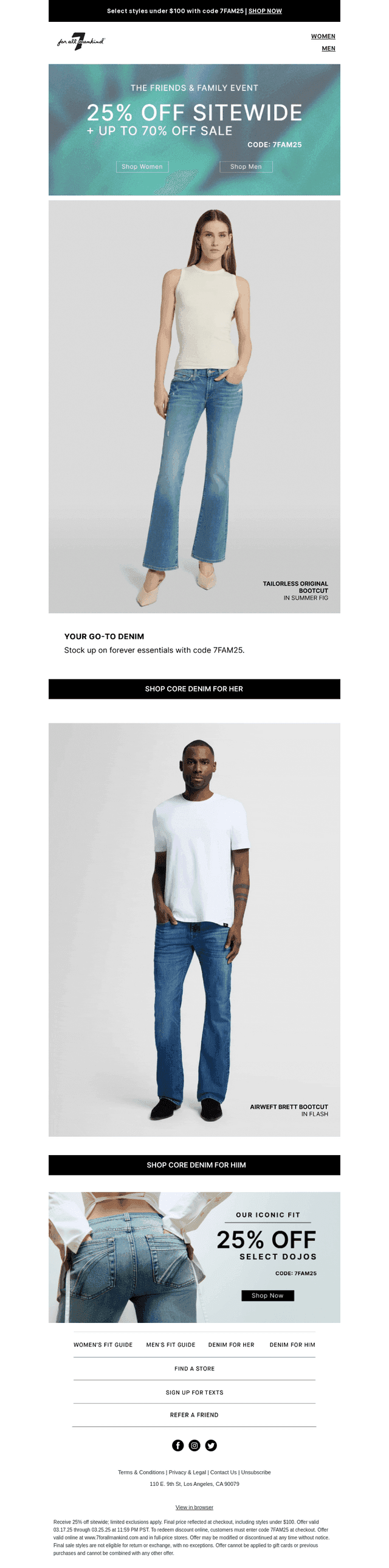 25% Off Our Iconic Fits