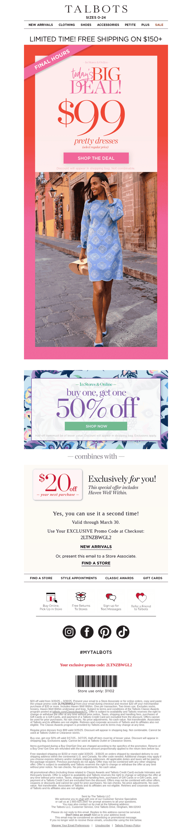 FINAL HOURS! $99 Spring DRESSES