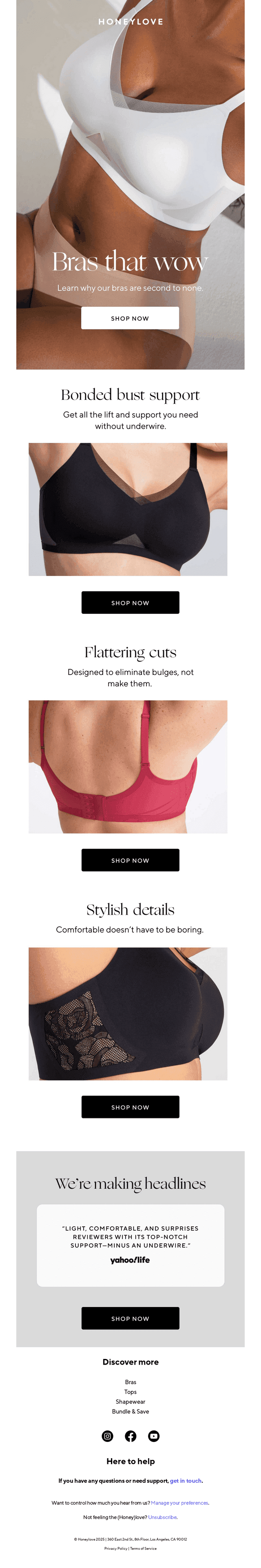 Our bras achieve the trifecta