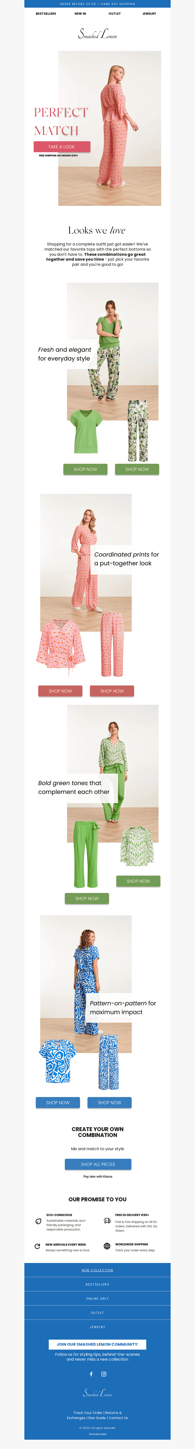 Mix & match made easy: Complete looks