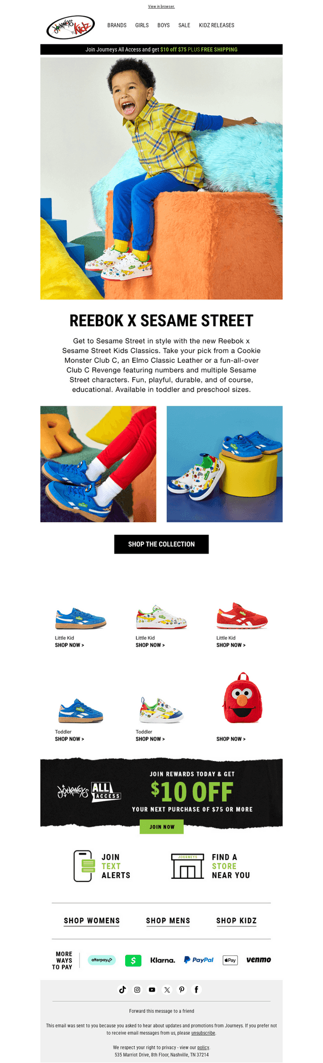 Reebok x Sesame Street