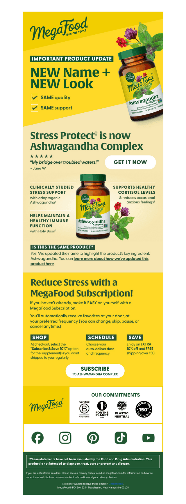 MegaFood email from Wed, Mar 26, 2025