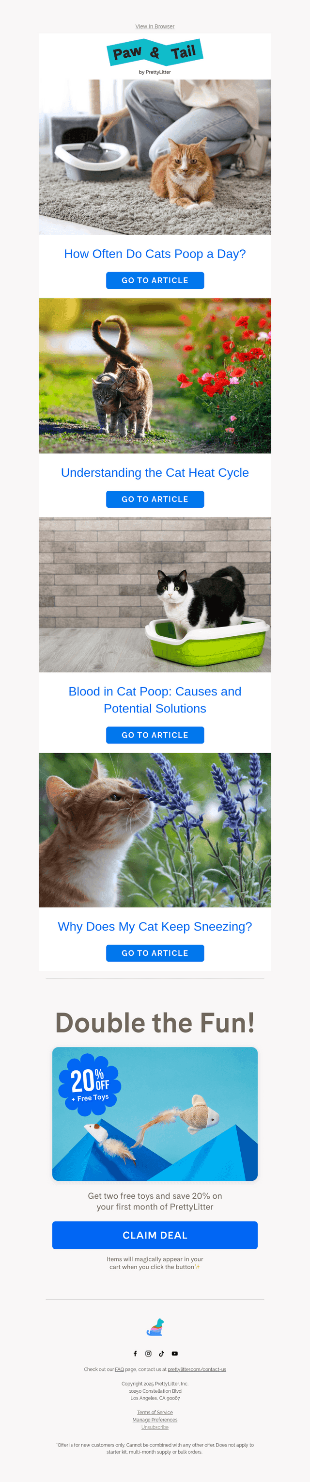 PrettyLitter email from Wed, Mar 26, 2025