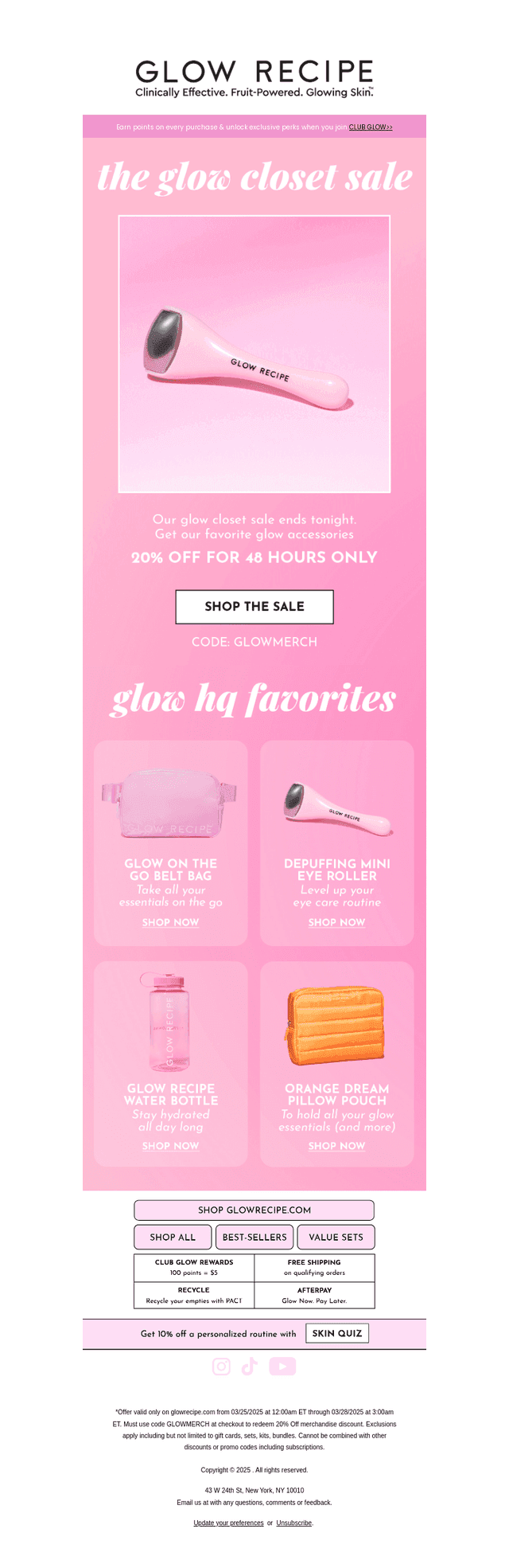 20% off exclusive merch (inside)