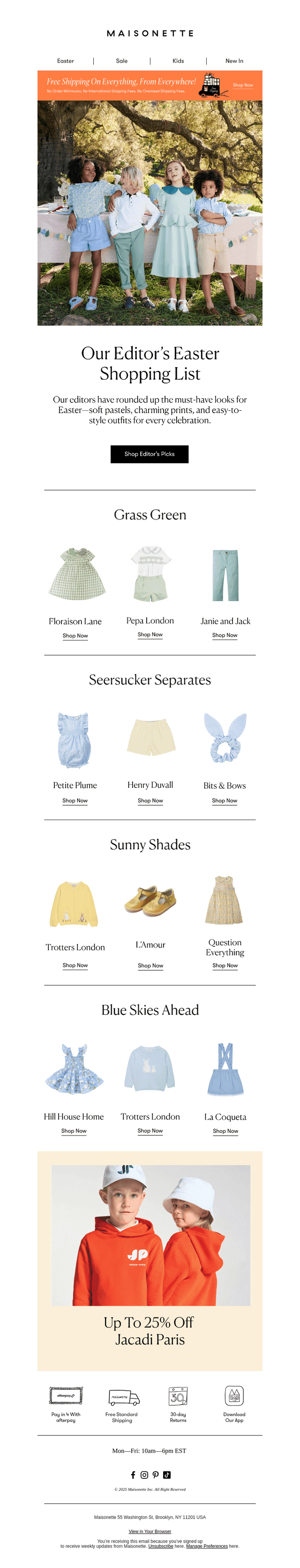 What Our Kids Are Wearing This Easter