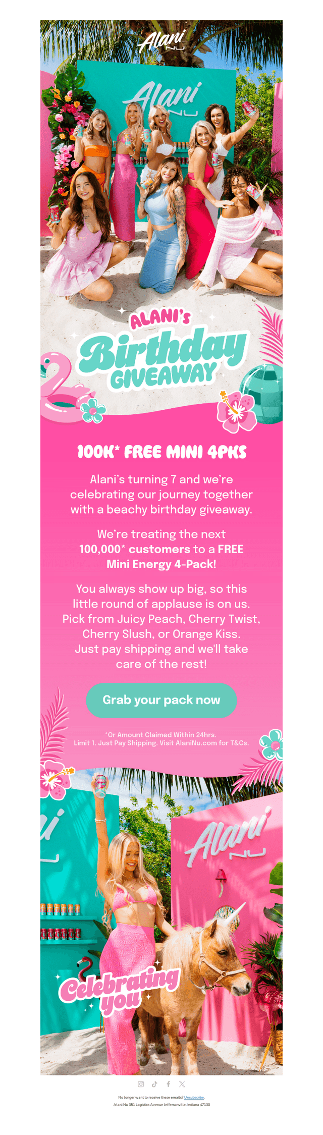 Alani Nutrition email from Wed, Mar 26, 2025