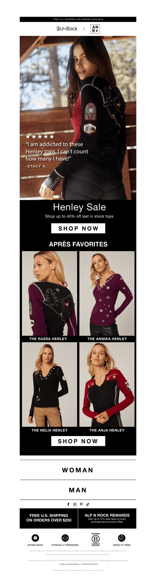 SALE: 40% Off Henleys!