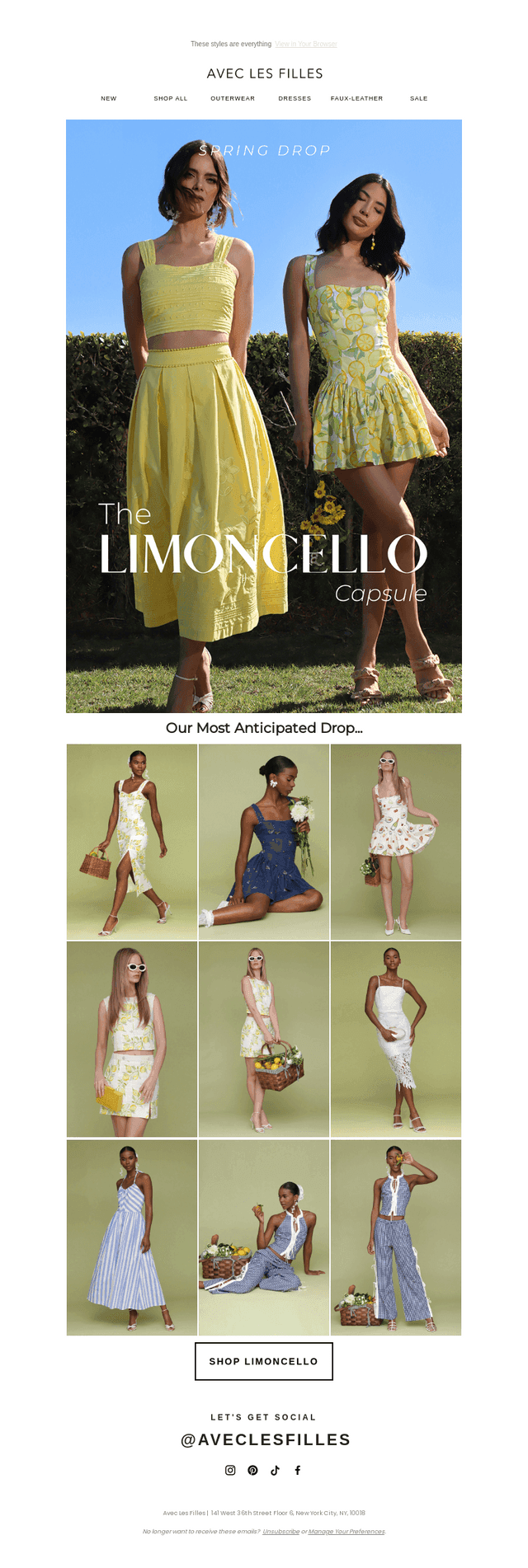 The Limoncello Collection Just Dropped! 🍋