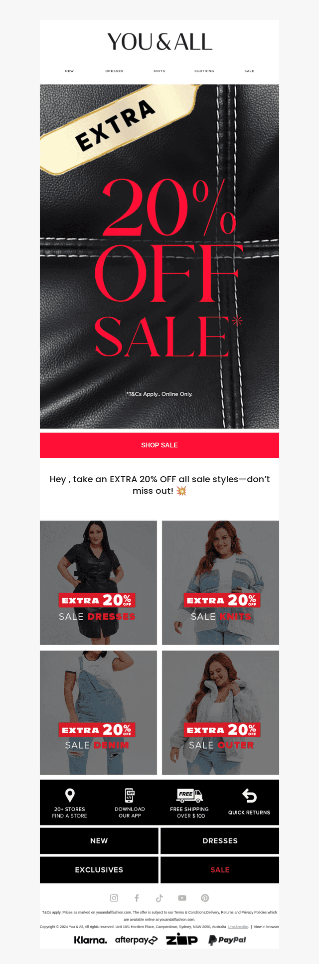 EXTRA 20% OFF 🚨 Drop Everything & SHOP!