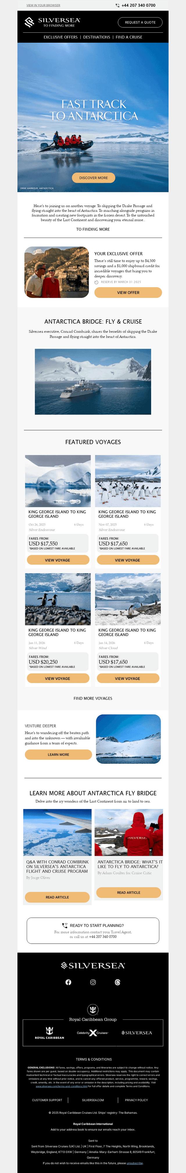 Explore Antarctica by sea, land, and air