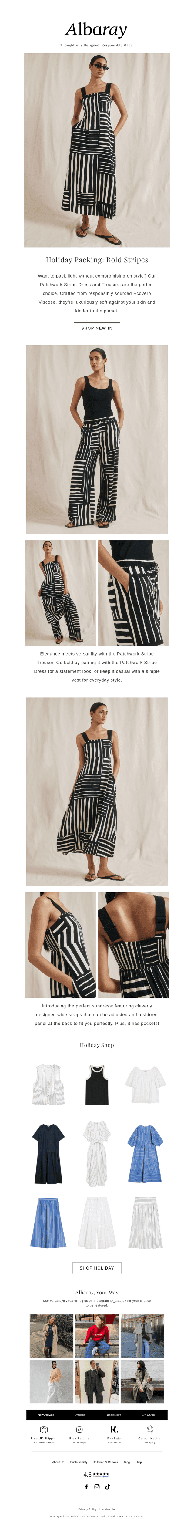 Holiday Packing: Bold Stripes