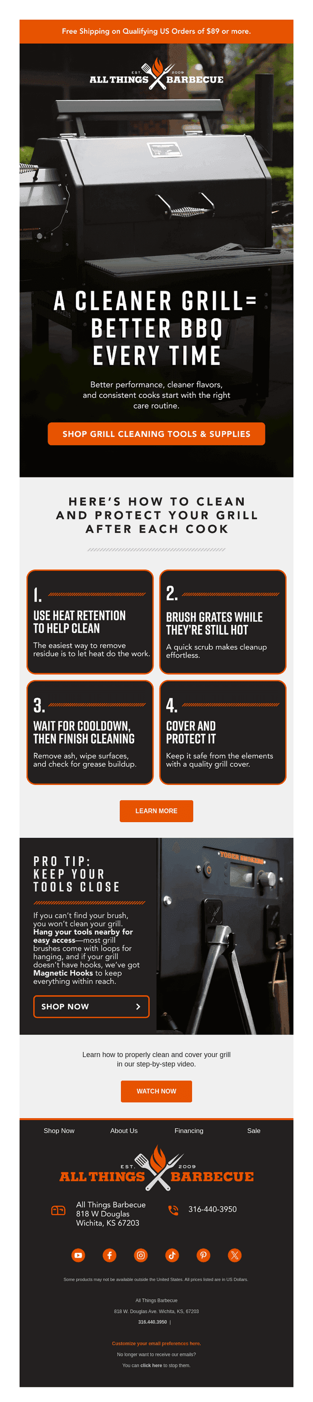 A cleaner grill = Better BBQ 🔥 Here’s how