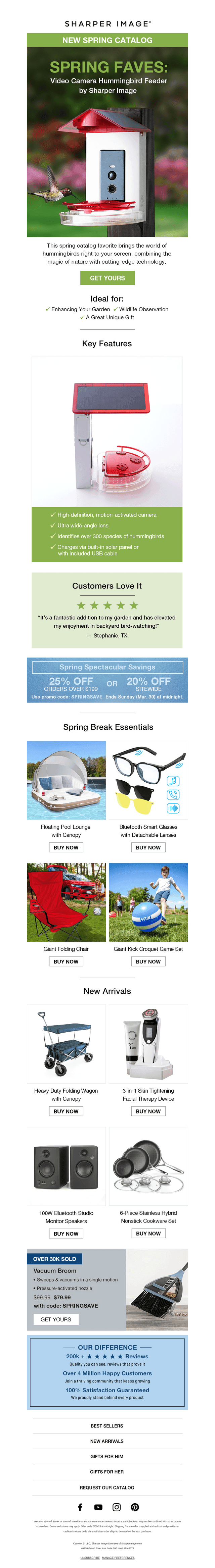 Sharper Image email from Thu, Mar 27, 2025