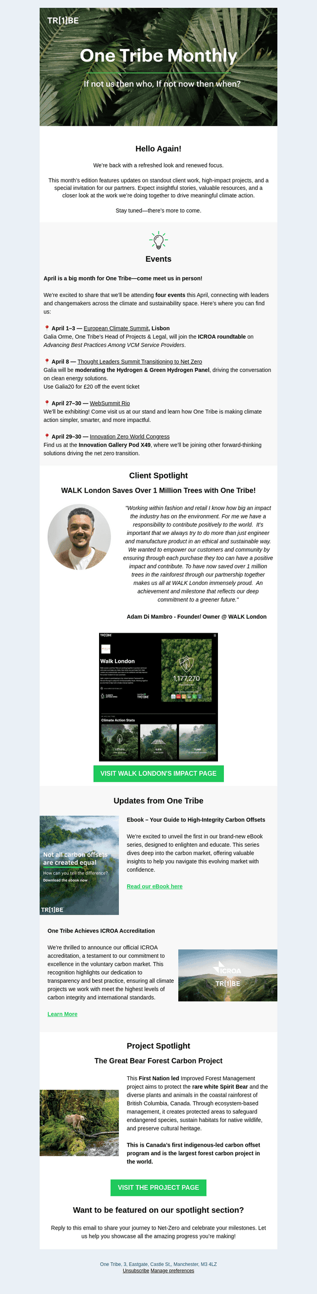 🌱 Exciting Updates & Achievements at One Tribe!