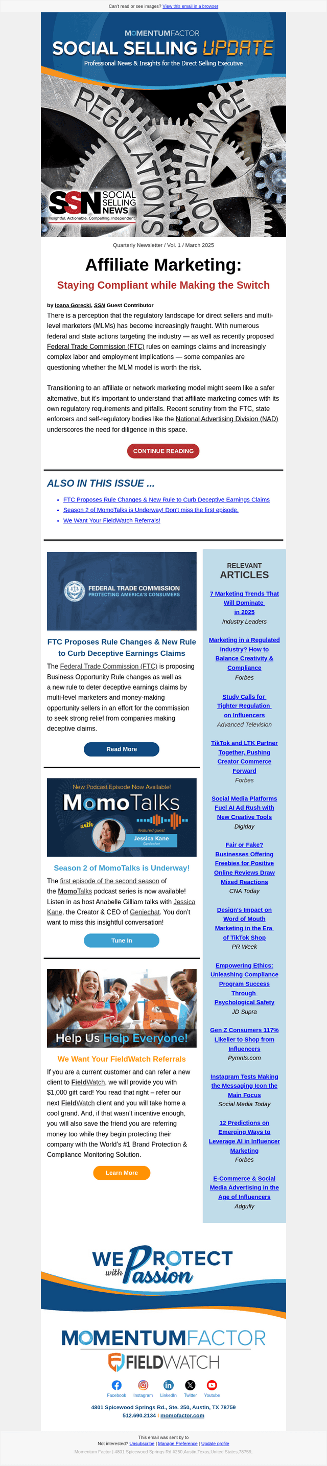 Keeping Affiliate Marketing Compliant