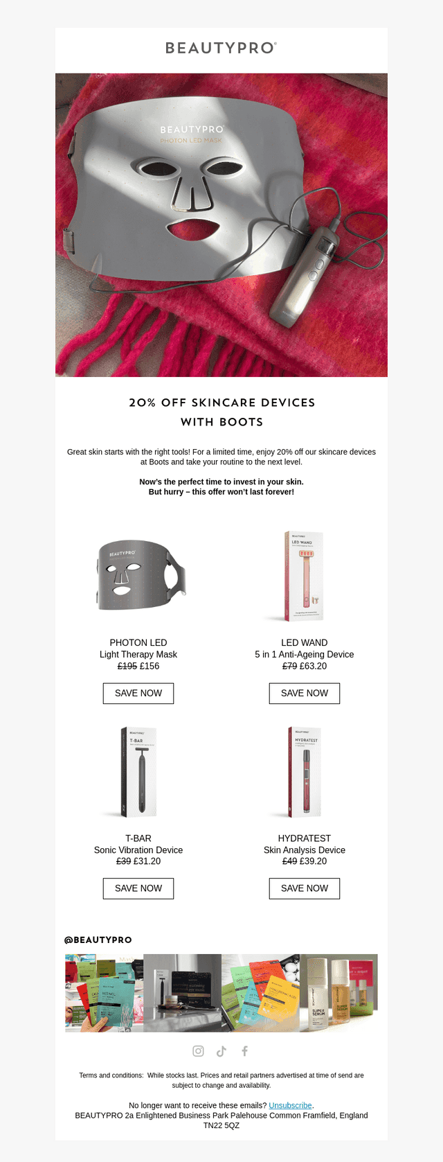 20% off Skincare Devices 🛍️