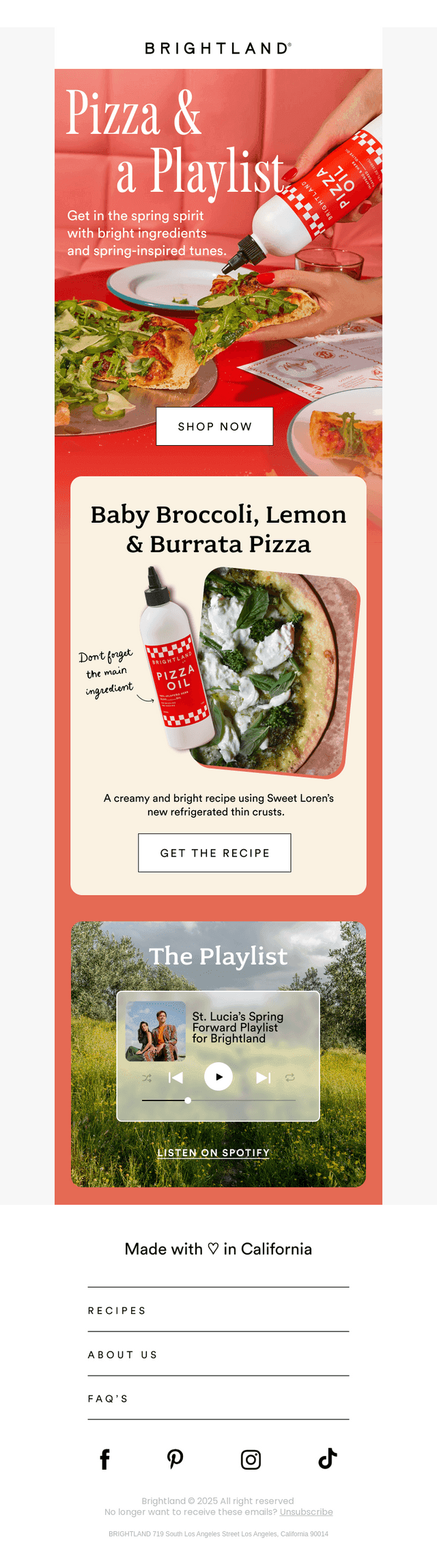 Pizza drizzled, playlist queued