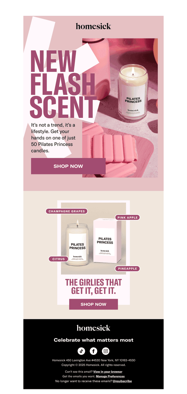New Flash Scent: Pilates Princess 🩰