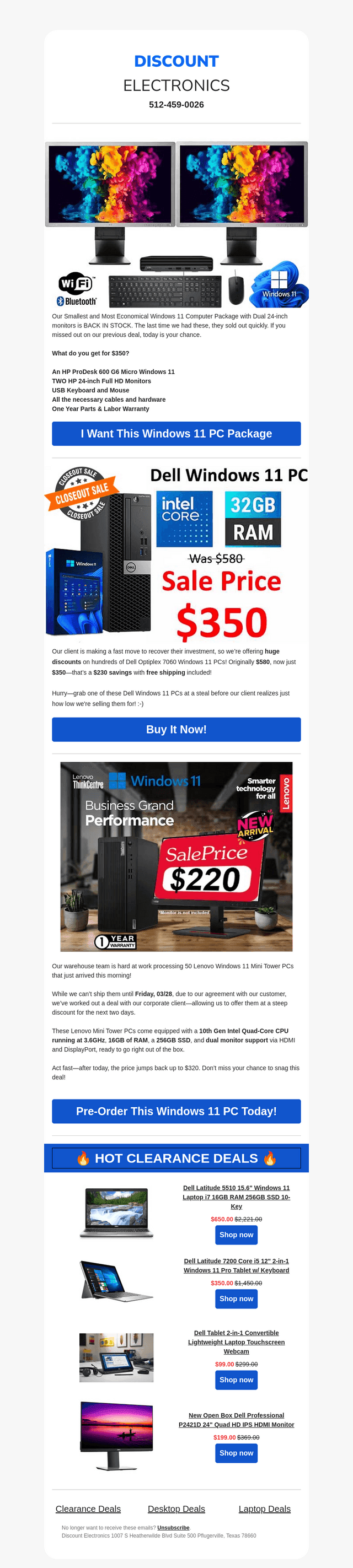 🔥 Mini Windows 11 PC + TWO 24 inch Monitors - Only $350!