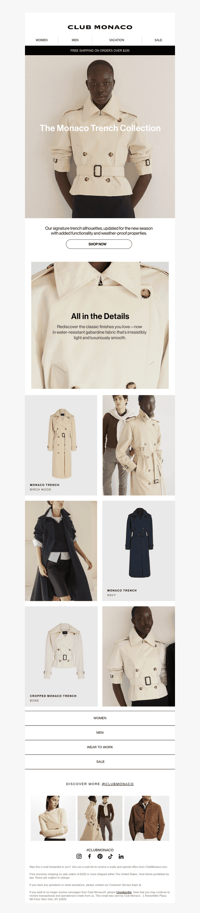Introducing: The Monaco Trench Collection