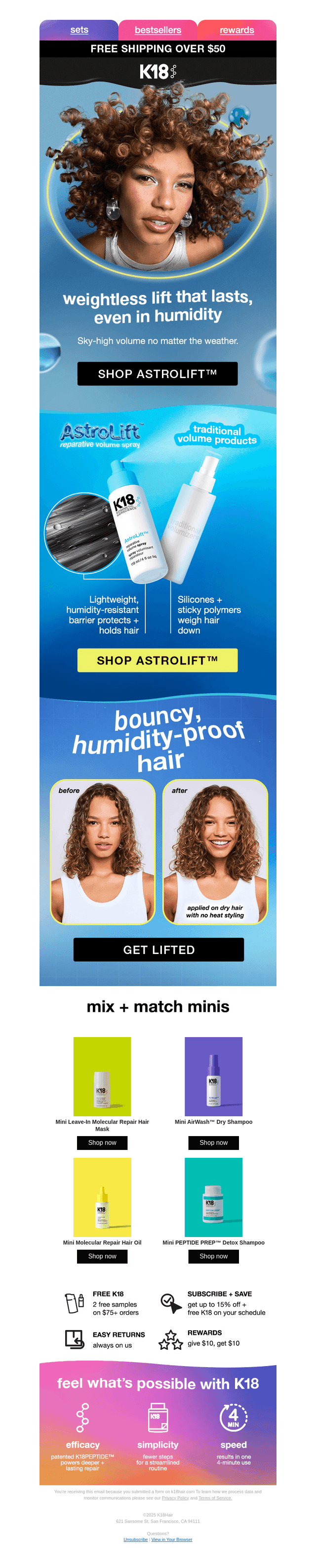 humidity-proof your style, weightlessly