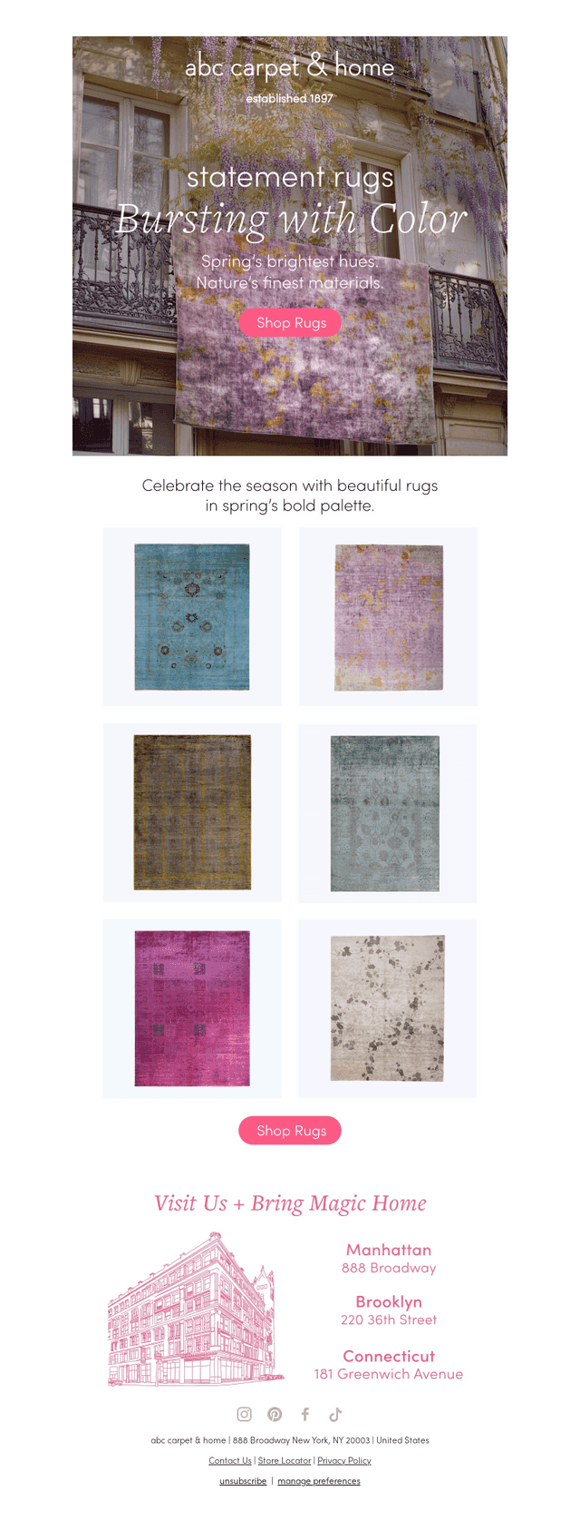 The Bold and the Beautiful: Rugs for Spring