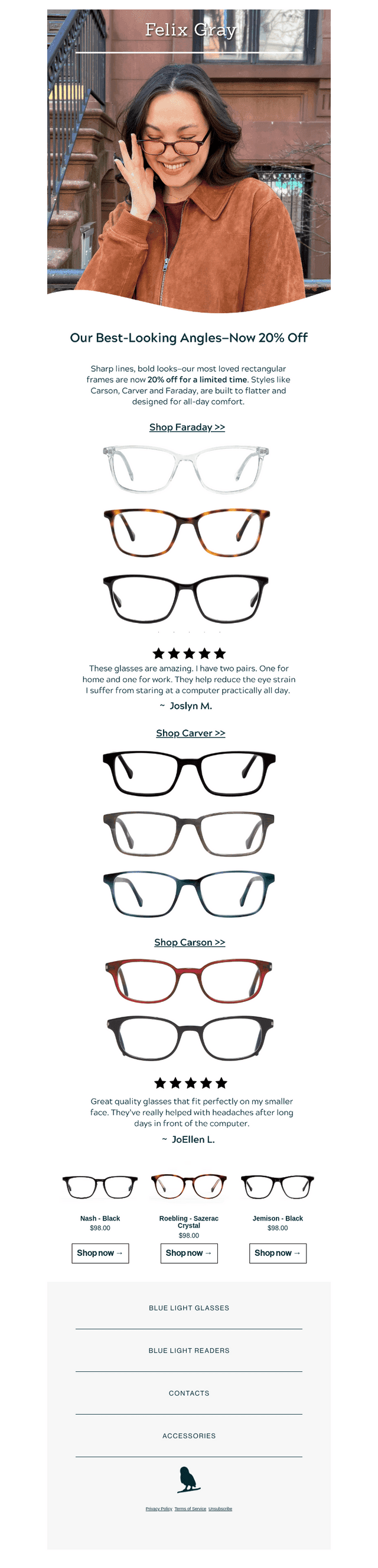 Limited-Time Offer on Our Best-Looking Frames