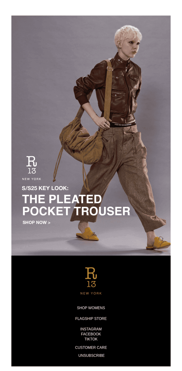 SS25: The Pleated Pocket Trouser